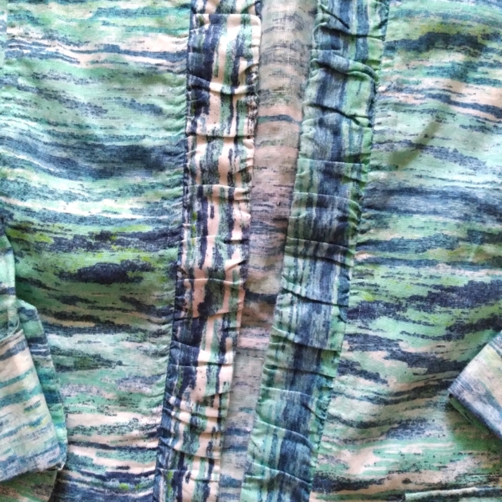 Chico's Open Front Linen Multicolor blazer, size Chico's 4 (standard size XL/20) - Picture 2 of 8